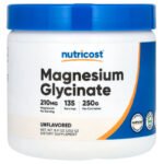 Nutricost, Glicinato de magnesio en polvo 250 g (8,9 oz)