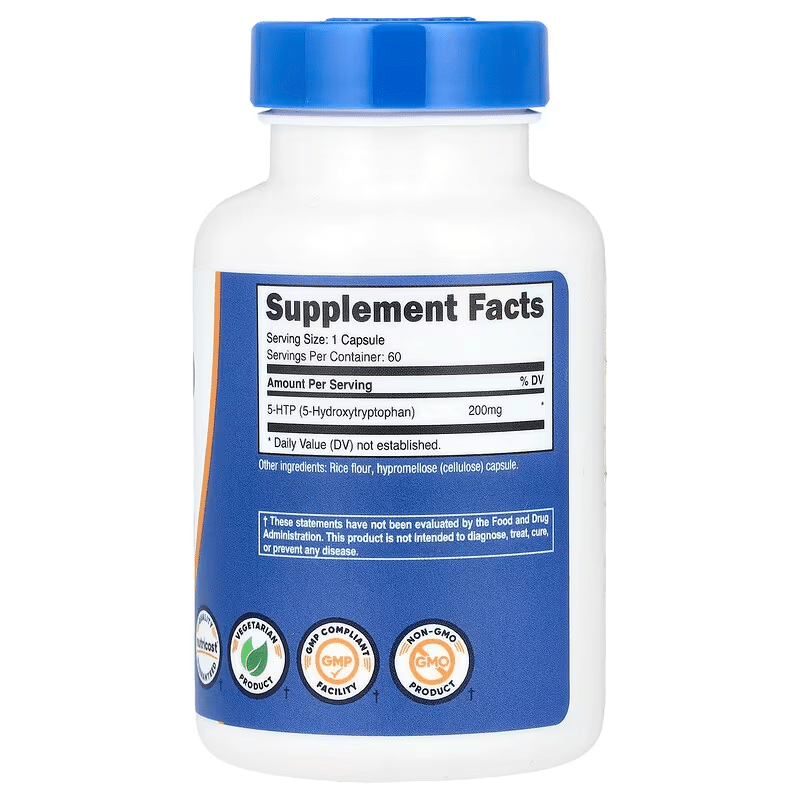 Nutricost, 5-HTP, 200 mg, 60 cápsulas - Imagen 2