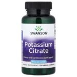 Swanson, Citrato de potasio, 99 mg, 120 cápsulas vegetales