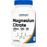 Nutricost, Citrato de magnesio, 120 cápsulas